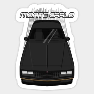 Chevrolet Monte Carlo 1984 - 1989 - black and gold Sticker